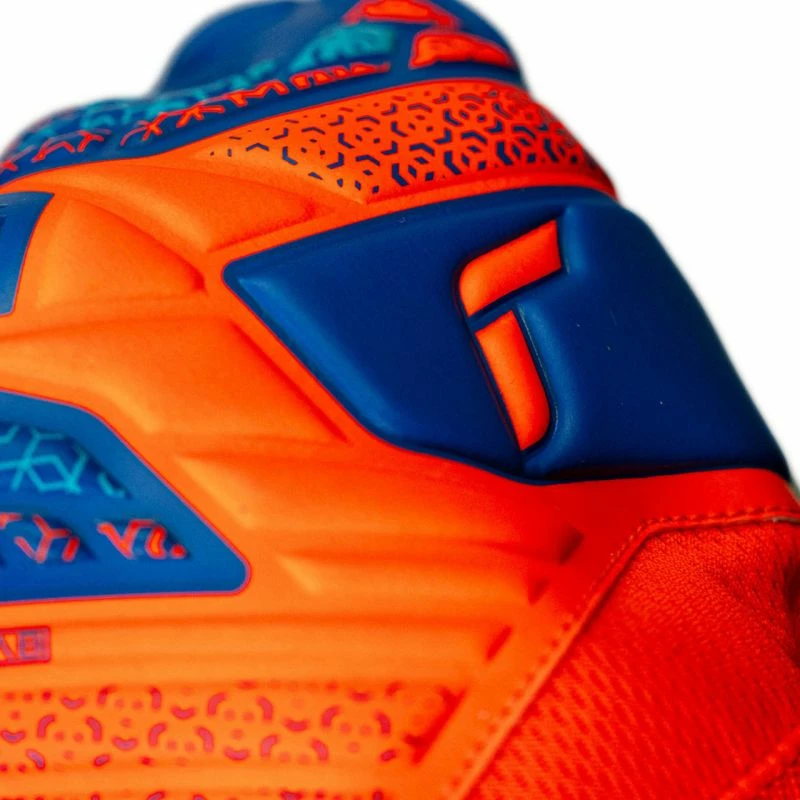 Golmanske rokavice za otroke Reusch Attrakt Starter Solid Jr 5572514 2290, modro-oranžne