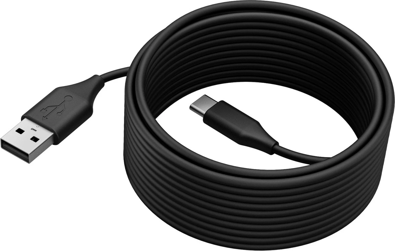 USB kabel za Jabra PanaCast 50, USB 2.0, 5 m, USB-C, USB-A, črn