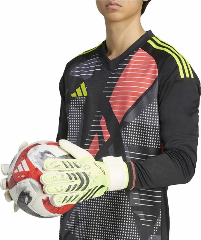 Rokavice za vratarja adidas za moške/ženske, bele/rumene