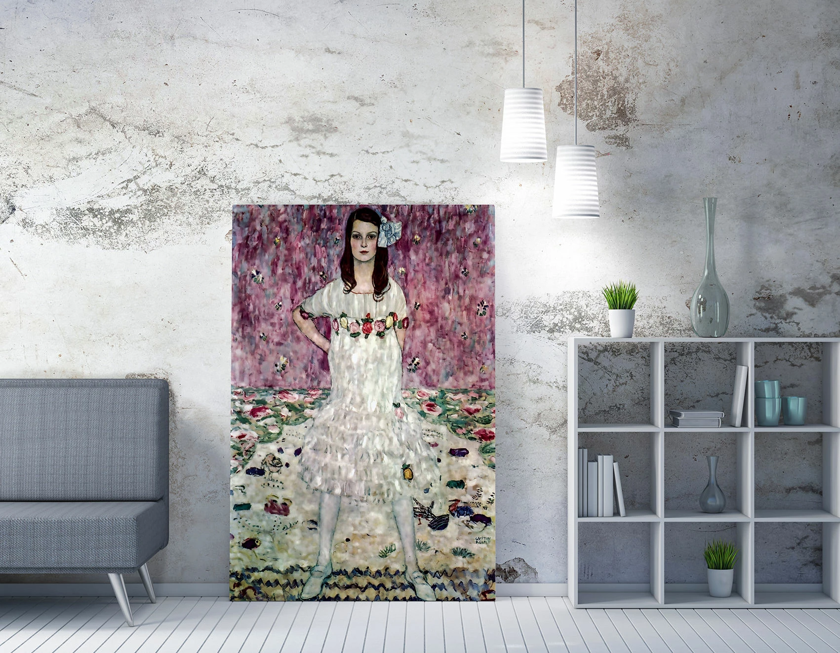Dekorativna platna slika, večbarvna, Gustav Klimt, WY153, 50 x 70 cm