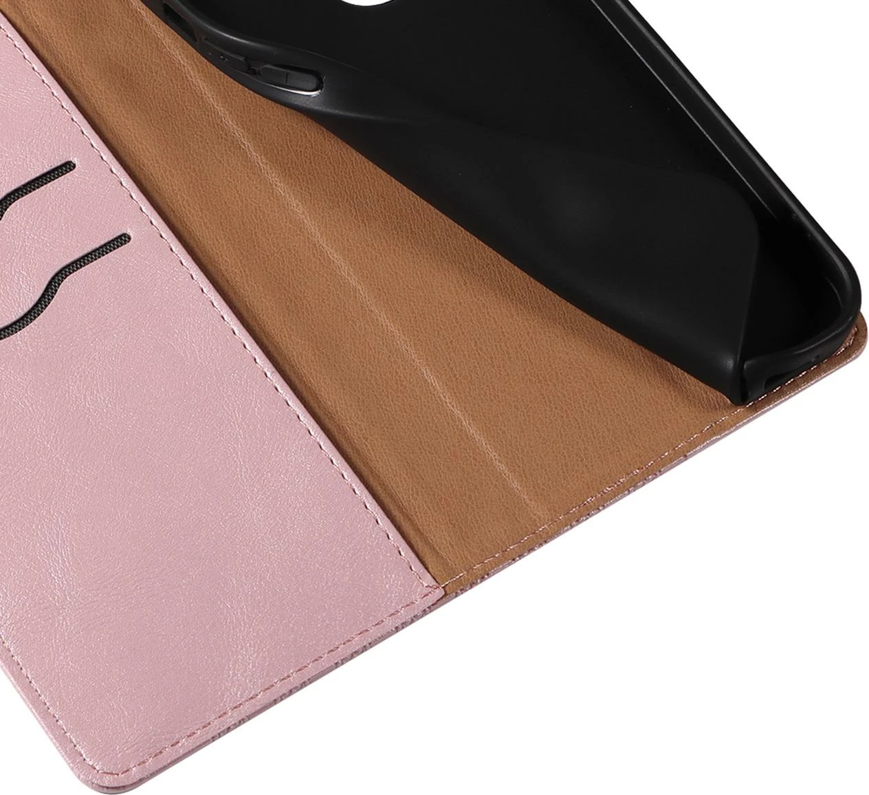 Ovitek za Samsung Galaxy S22+ z magnetnim trakom, denarnico in zapestnim trakom, Hurtel, roza