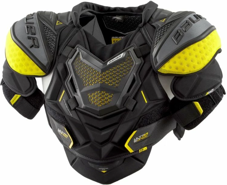 Mrežne zaščitne ramenske ščitnike za moške Bauer, črni