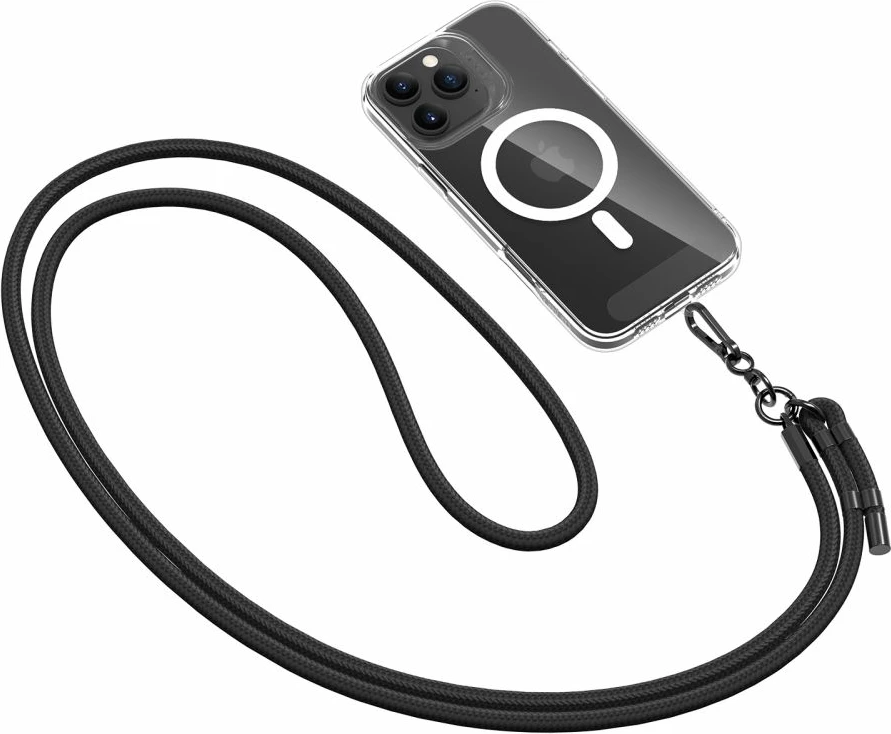 Rokav crossbody za mobilni telefon, Tech-Protect C1S, črn, z 2 adapterjema