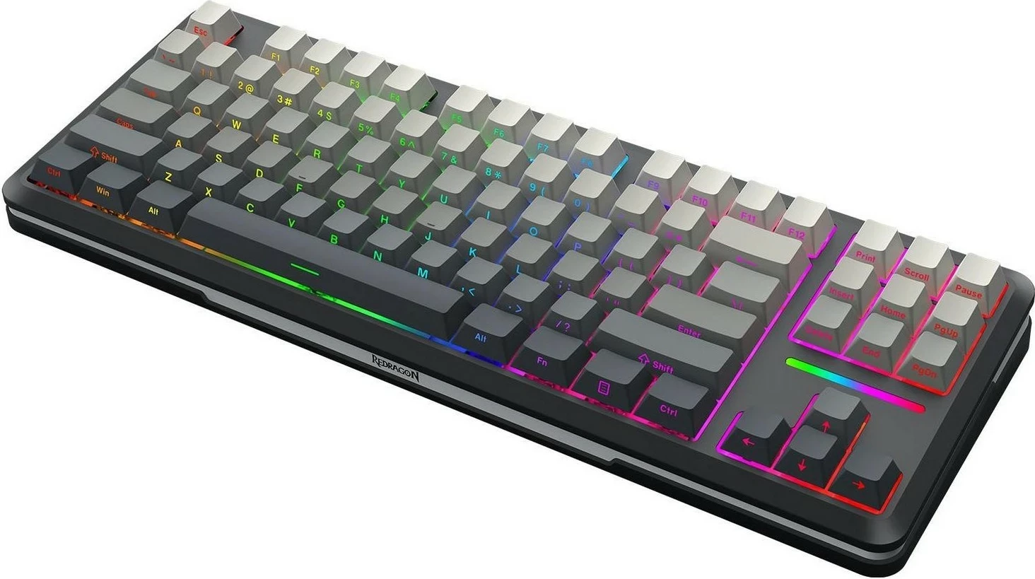 Mehanska tipkovnica Redragon Wildslash Pro K734SP-RGB-PRO, RGB, 87 tipk, siva