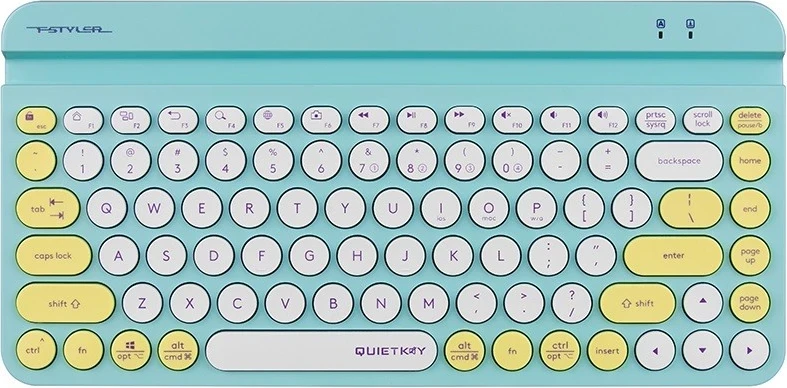 Brezžična tipkovnica A4tech FSTYLER FBK30 Avocado, 2,4 GHz + BT, nebo modra