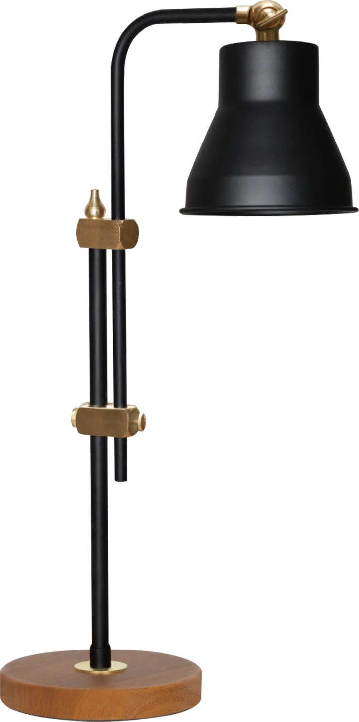 Kovinska namizna svetilka v črni barvi FH7587.01