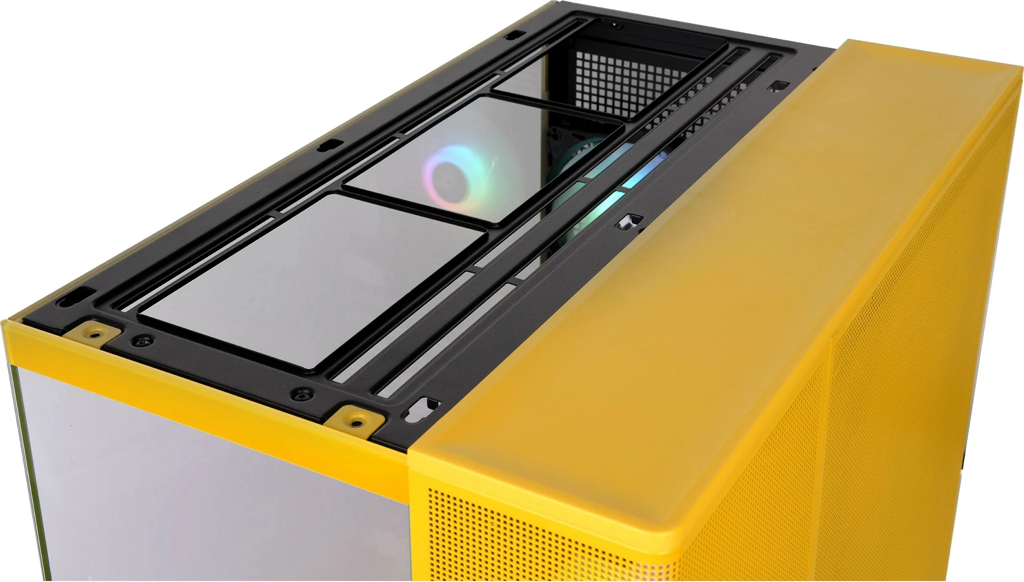 Midi tower s kabineto iz kaljenega stekla Thermaltake View 380 XL TG ARGB Bumblebee, rumen