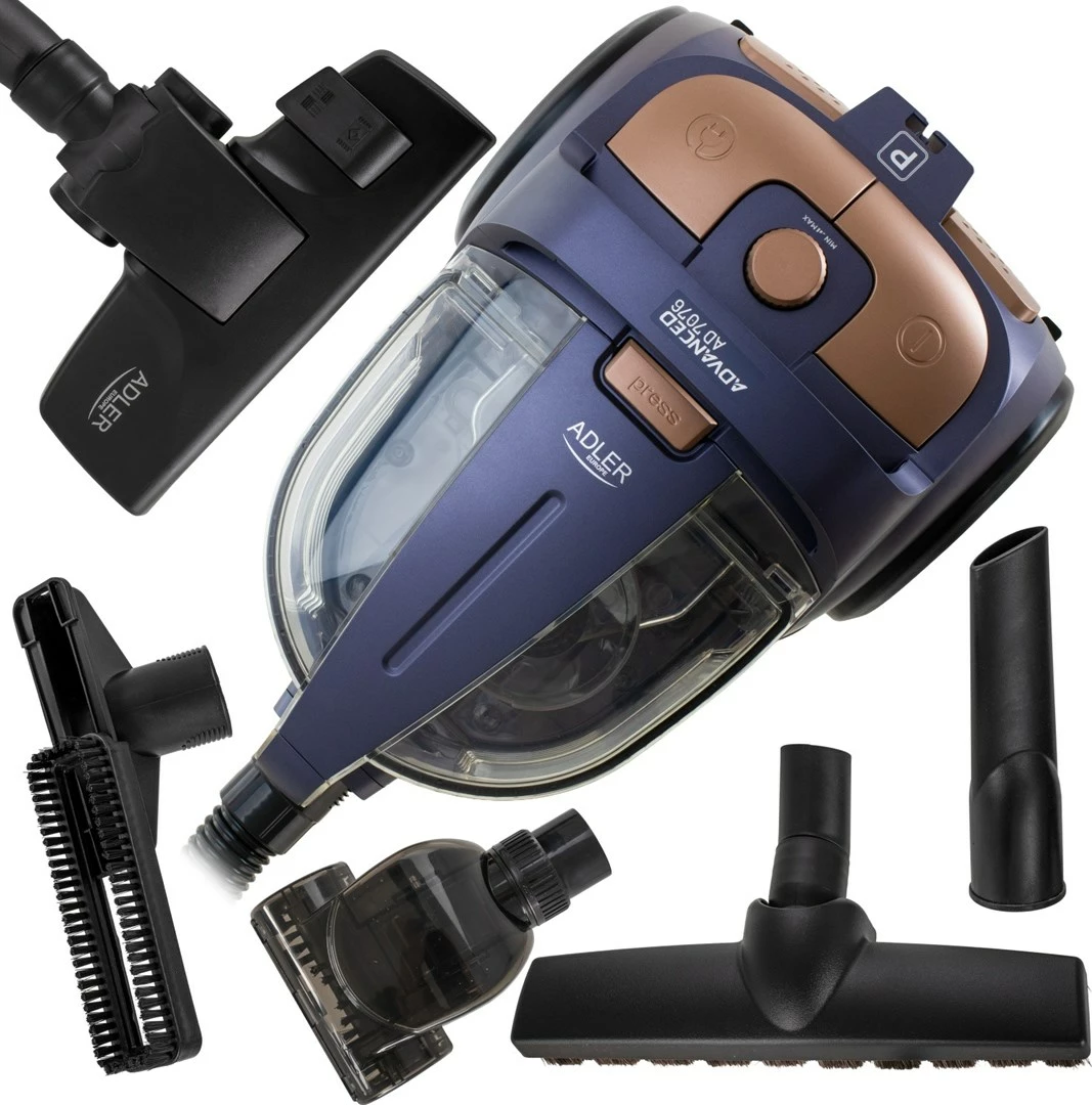 Sesalnik na kabel, brez vrečke, HEPA, vijoličen Adler AD 7076