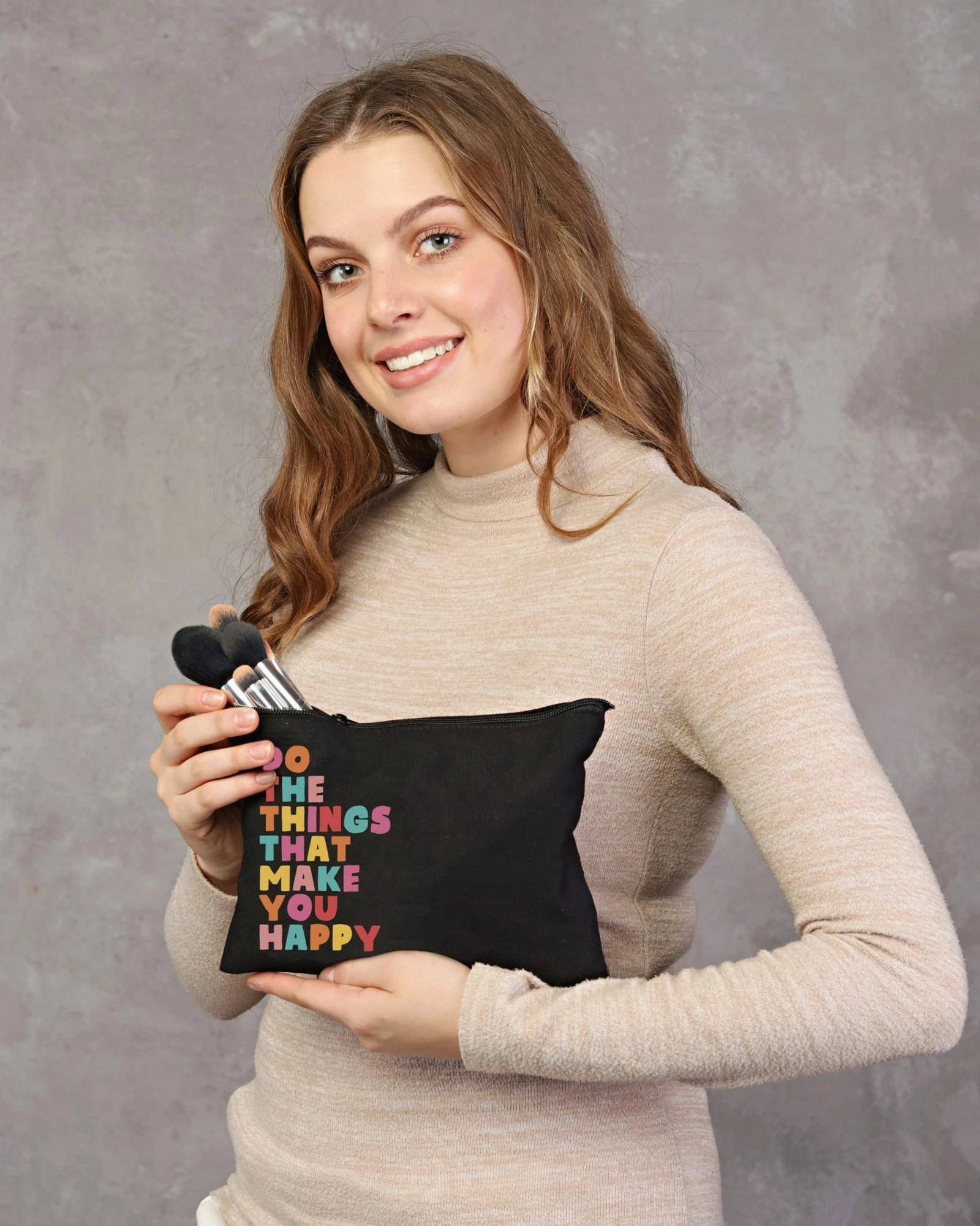 Kozmetična torbica za make-up Zoozie Bags, črna, 25 x 18 cm