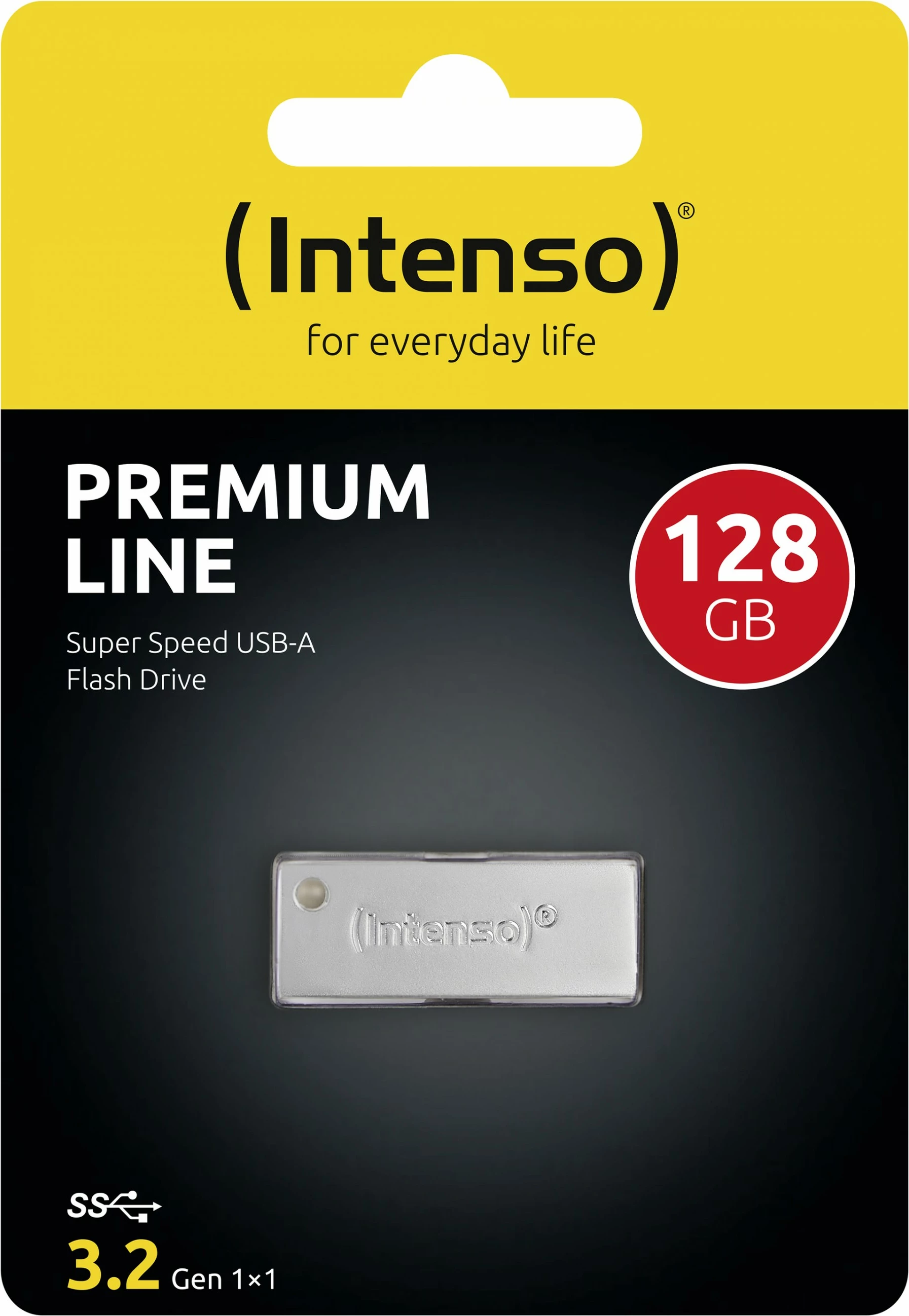 USB za shranjevanje Intenso Premium Line 128 GB, USB Type-A, 3.2 Gen 1, nerjaveče jeklo