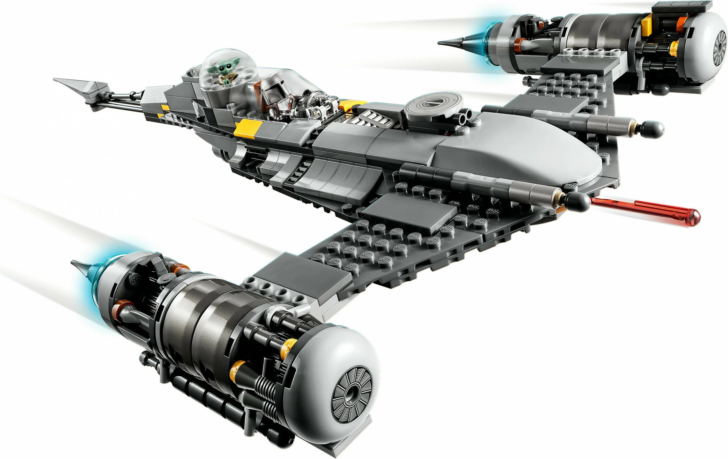 Set gradnje Star Wars N-1 Starfighter iz serije The Mandalorian, 412 kosov, plastika, večbarven
