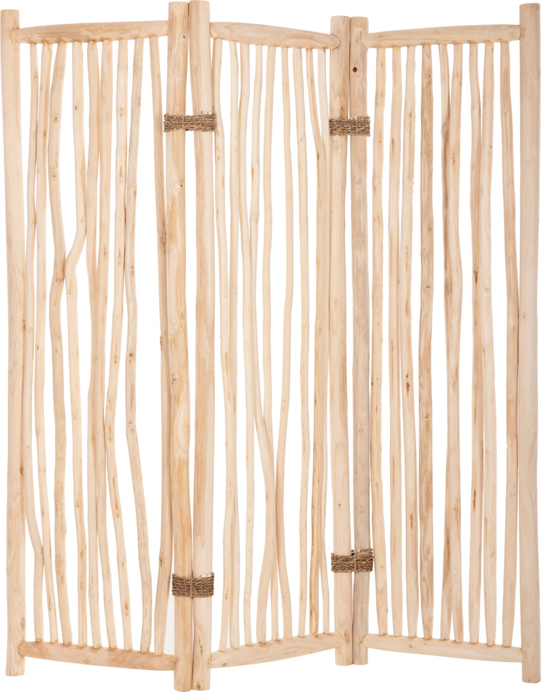 Delilnik s 3 listi ZENDOR FH4316 veje iz tikovine v naravni barvi 165x180Hcm