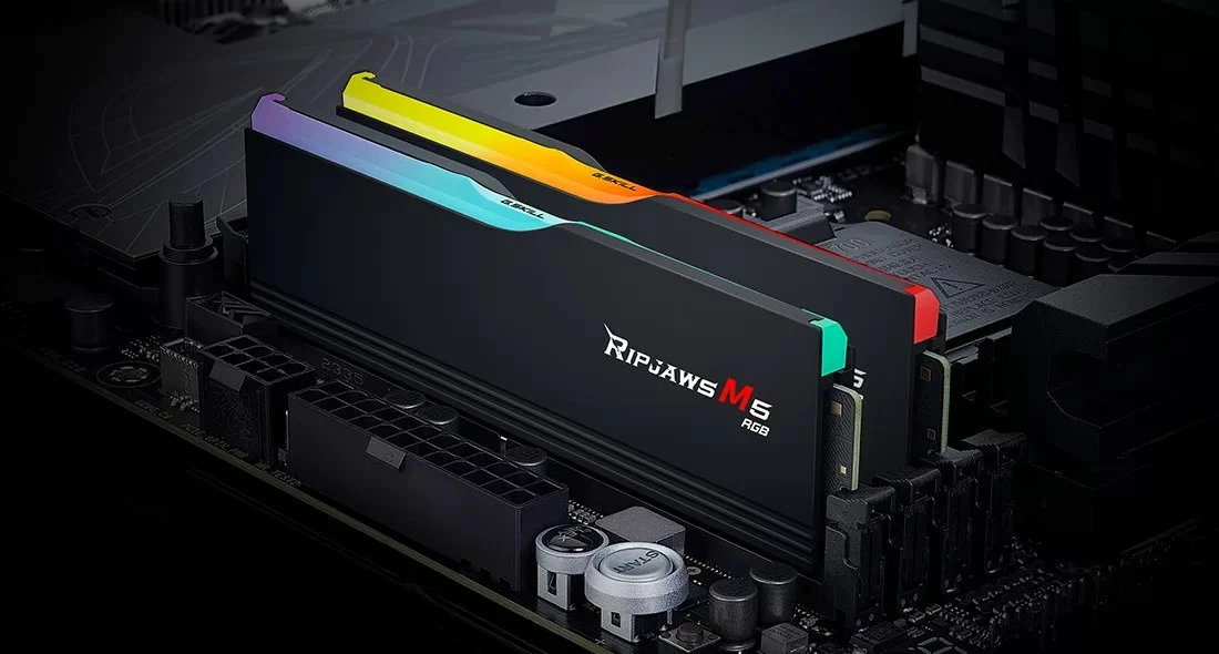 Komplet RAM G.Skill Ripjaws M5 RGB F5-6000J2836G32GX2-RM5RK, 64 GB (2 x 32 GB), DDR5