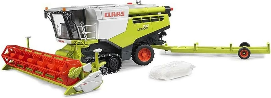 Igrača kombajn Claas Lexion 780 BRUDER, 1:16, za fante, zelena/rdeča/bela/črna