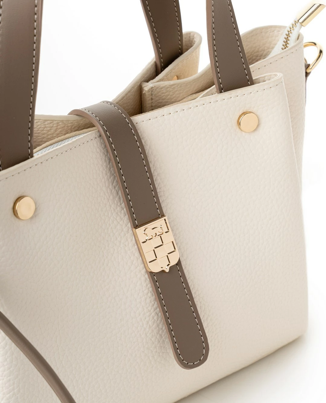 Torba za roko Vince Camuto Bellagio, kremna in mink