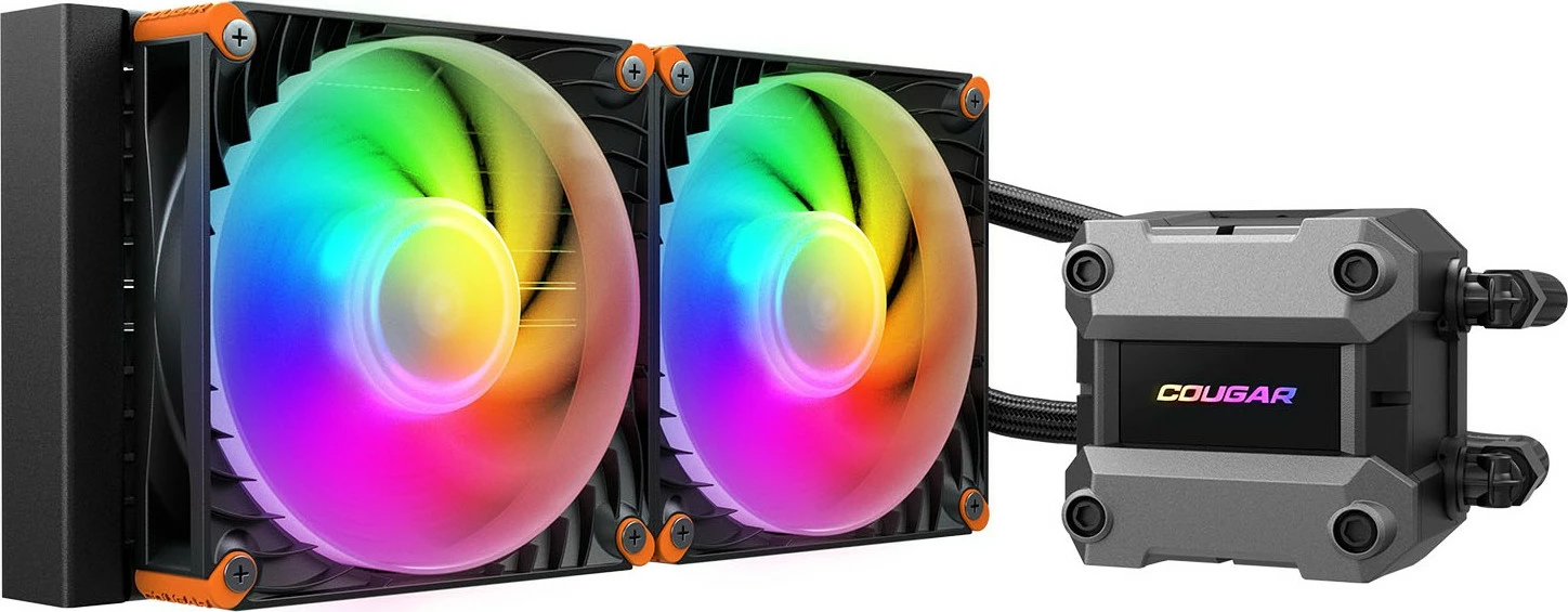 Vodna hladilna enota za CPU Cougar Poseidon Ultra 240, ARGB, črna