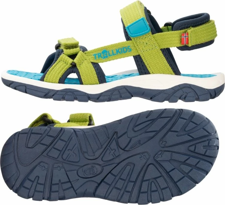 Otroške sandale Trollkids, zelene