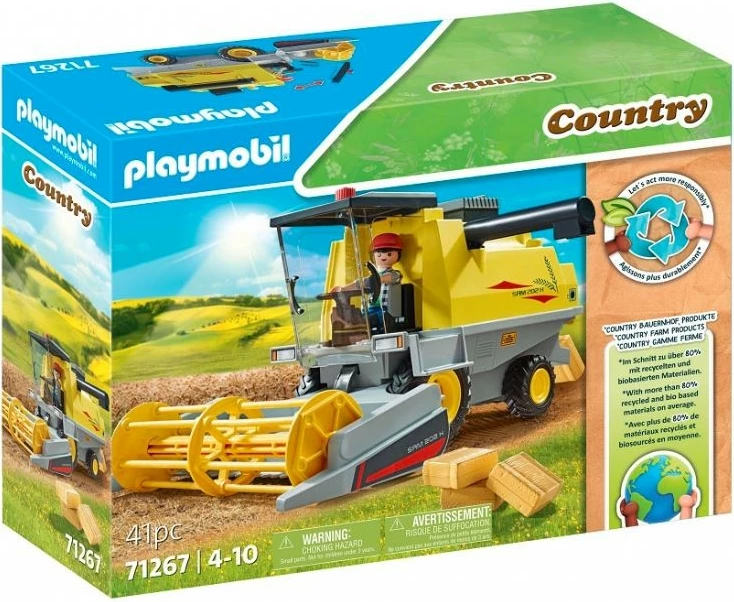 Kombajn drži Playmobil Country 71267, z dodatki, plastika, večbarven