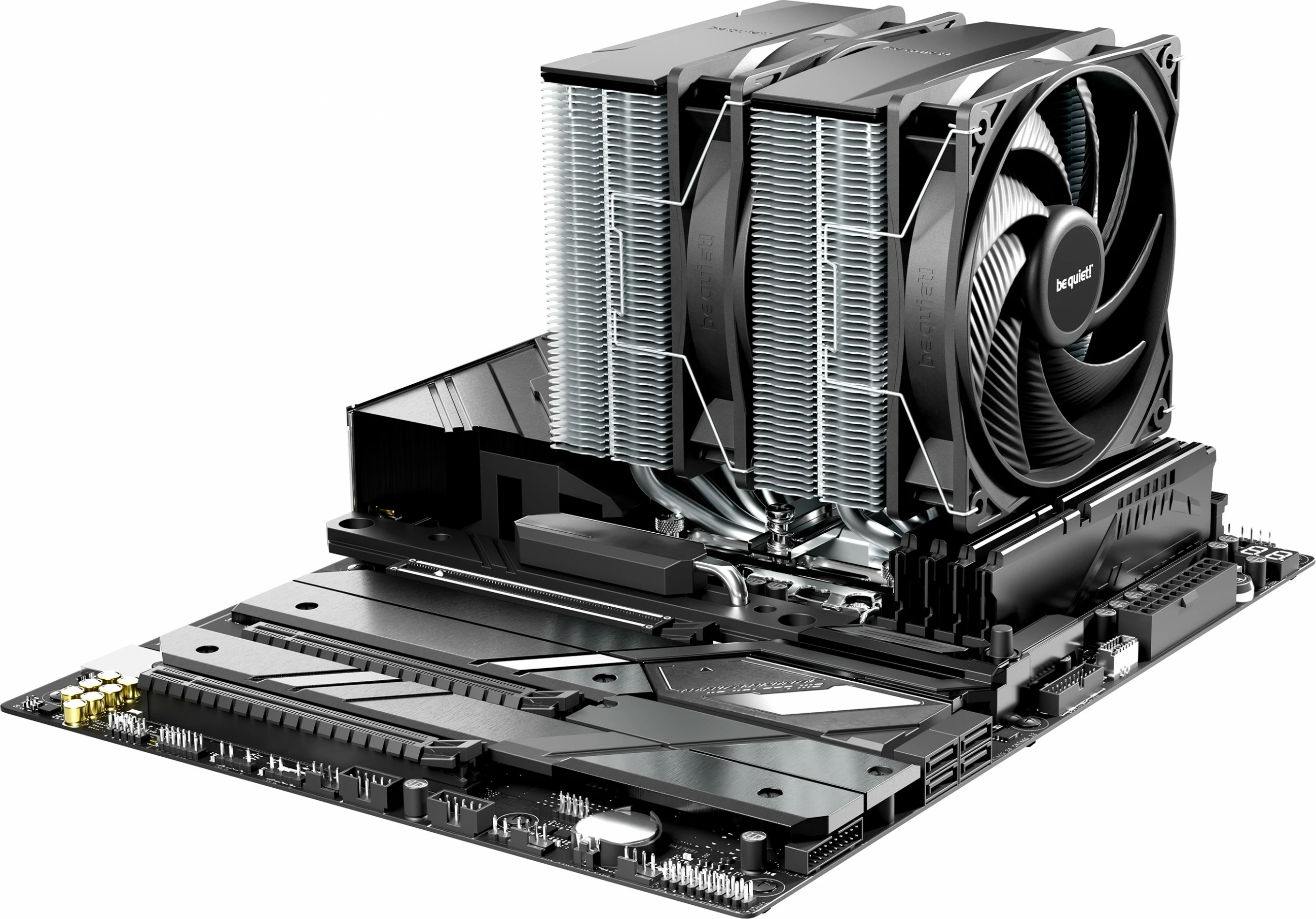 Zračno hlajenje Pure Rock Pro 3 be quiet!, 12 cm, 2000 RPM, srebrno