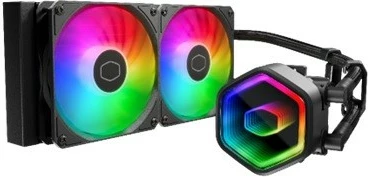 Vodeno hlajenje za CPU Cooler Master MasterLiquid 240 Core II ARGB, 2x12cm, črn