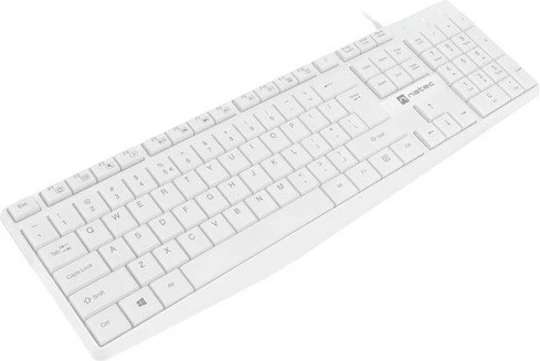 Kompaktna tastatura Nautilus Slim, Natec, bela