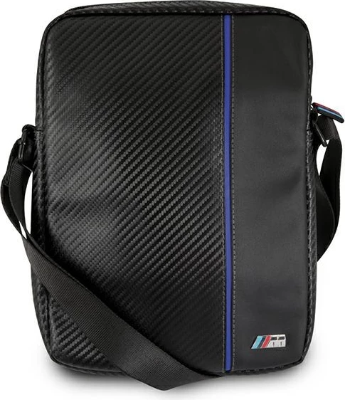 Torba za tablični računalnik, 10 inč, najlon in umetno usnje, črna z modro črto - BMW BMTB10CAPNBK Urban Collection