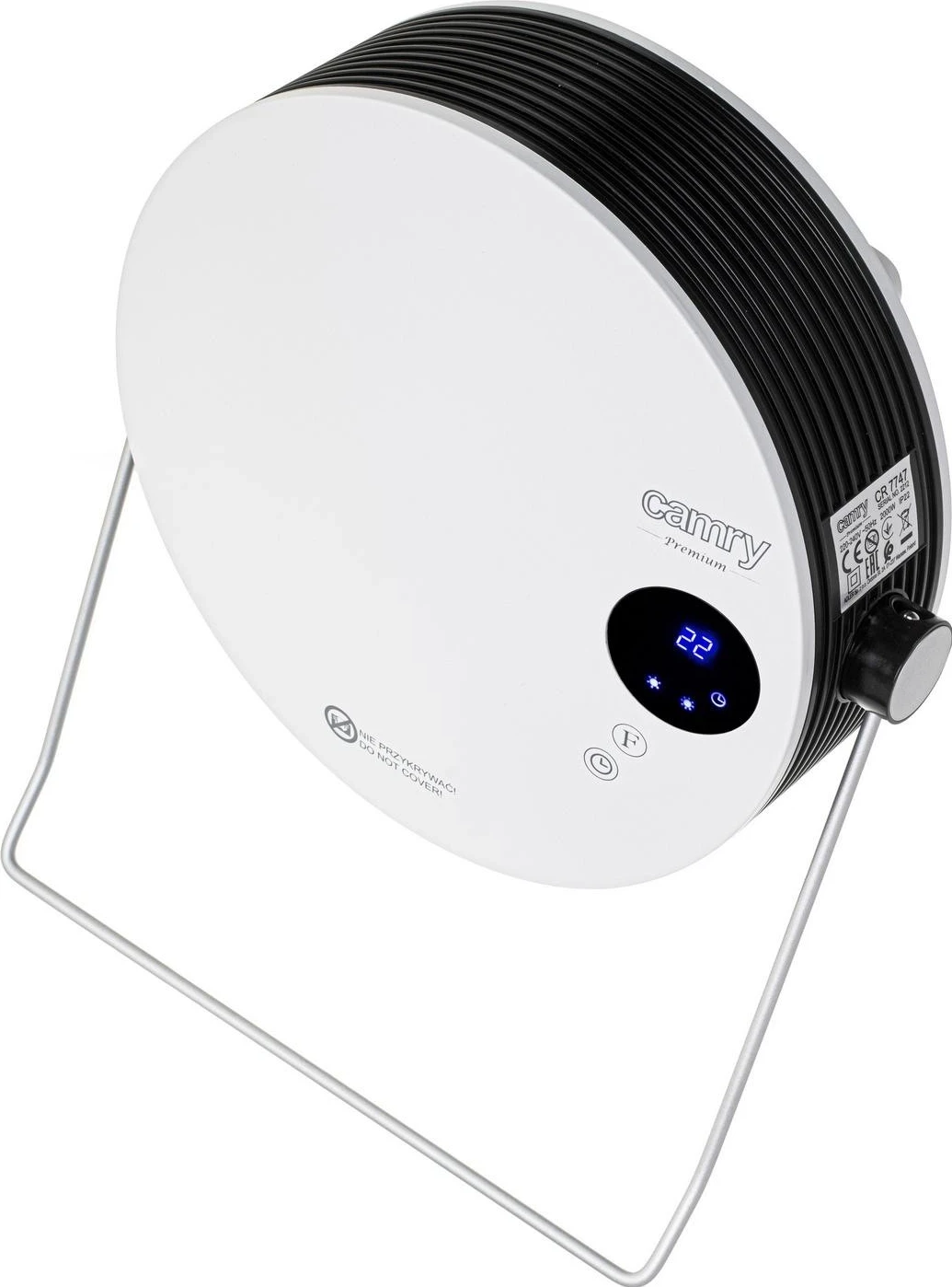 Stenski grelnik Camry CR 7747, 2000 W, bel