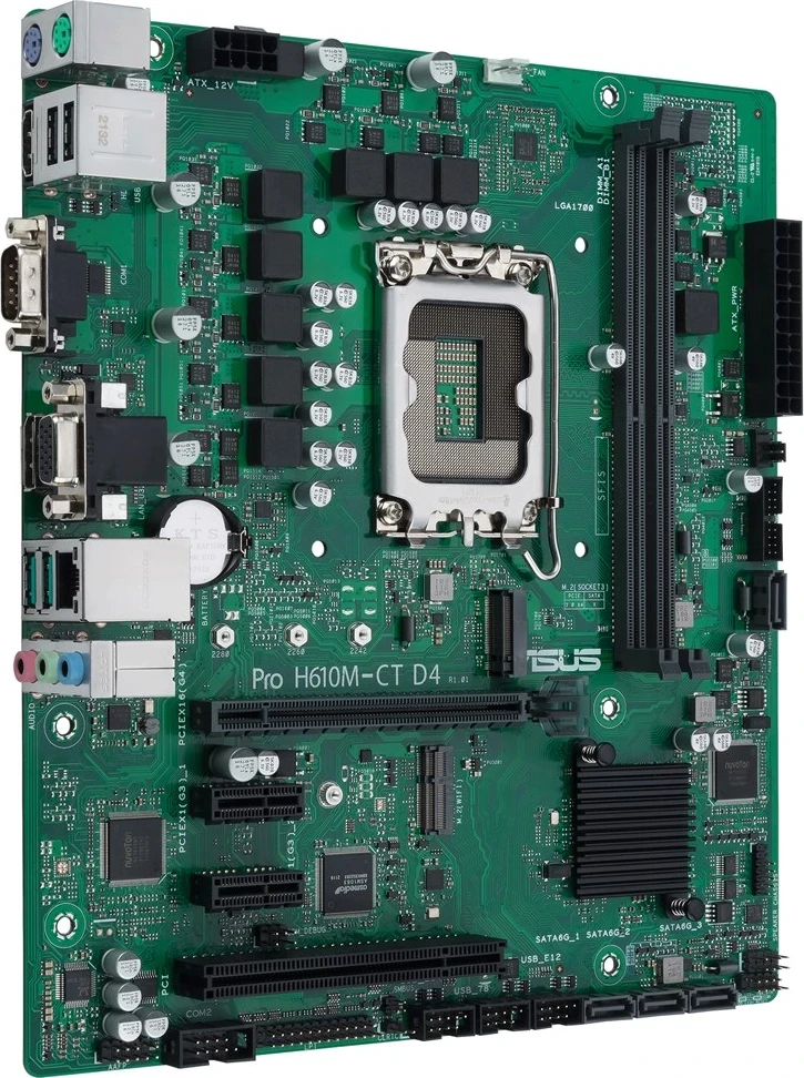 Plošča ASUS PRO H610M-C D4-CSM, Intel H610 LGA 1700, micro ATX