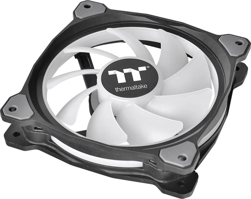 RGB ventilatorji Thermaltake Riing Duo 12, 3 kosa, 120 mm, črni