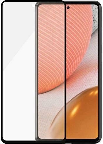 Antibakterijsko zaščitno steklo PanzerGlass E2E Microfracture za Samsung Galaxy A72, s črnim okvirjem