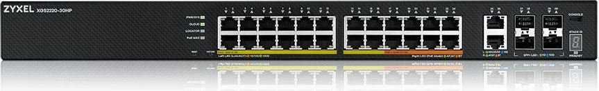 Upravljani L3 switch Zyxel XGS2220-30HP, Gigabit Ethernet, PoE, črn