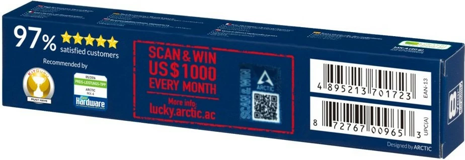 Termalna pasta ARCTIC MX-4, 20 g, 8.5 W/m·K, ogljik, modro-bela