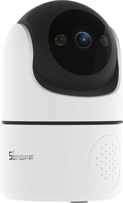 Pametna WiFi kamera, 2 MP, Full HD, za notranjo uporabo, bela-črna, Sonoff CAM-PT2
