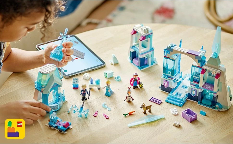 Gradbeni komplet, Elsin zimski grad (Frozen) Disney Princess 43244, večbarven