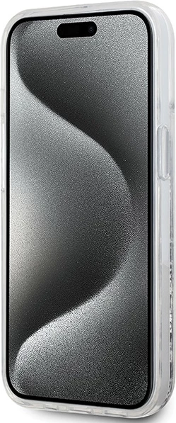 Prozoren ovitek za telefon Liquid Glitter Karl Head MagSafe, Karl Lagerfeld, za iPhone 15/14/13