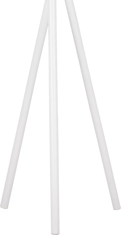 Stojalo za plašče Sigar, kovina-les, bela naravna, 49x51x187 cm