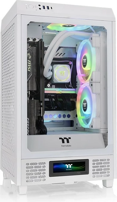 LCD panel za ohišje The Tower 200, Thermaltake, Snow, bel