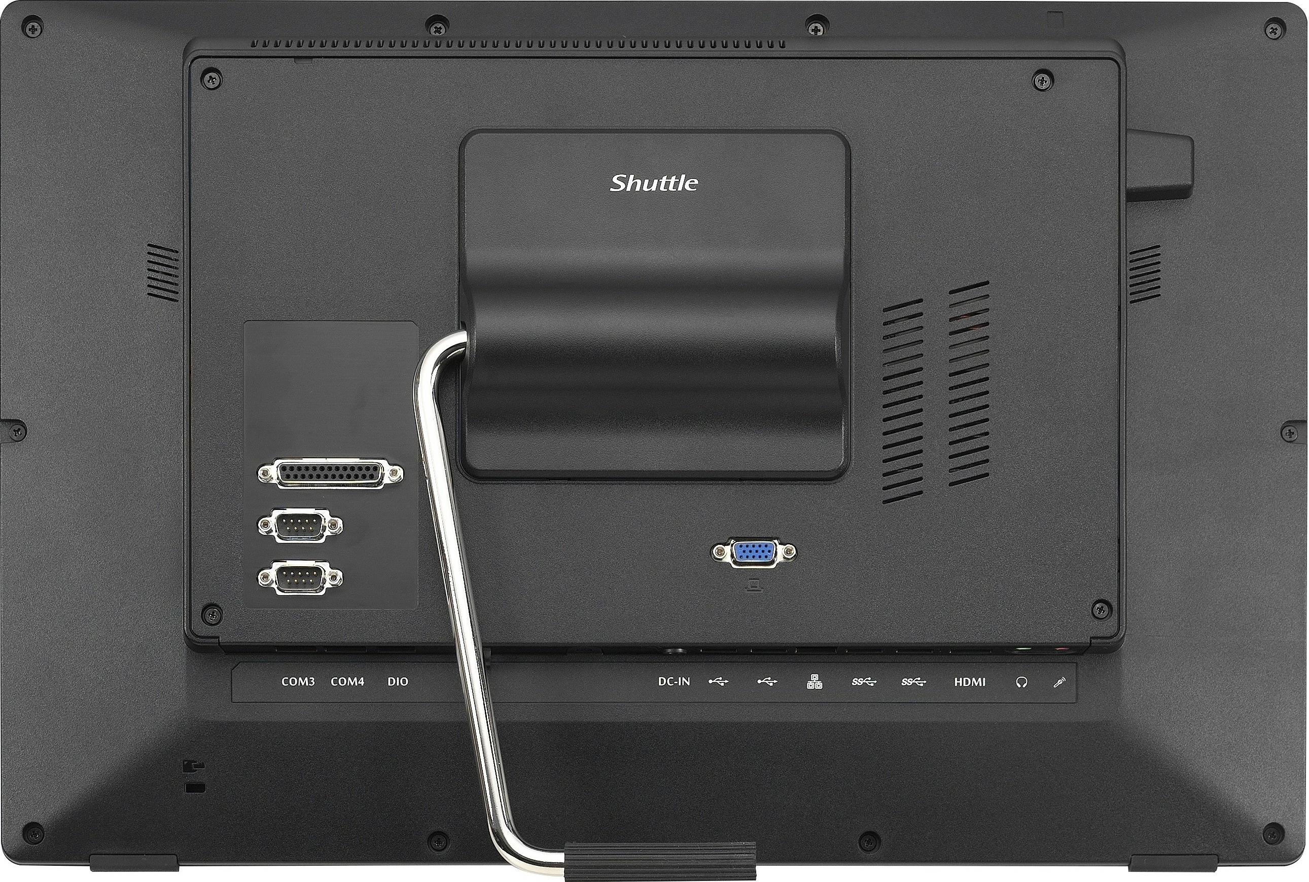 All-in-One računalnik Shuttle P92U, Barebone, Celeron 5205U, 19,5-palčni, črn