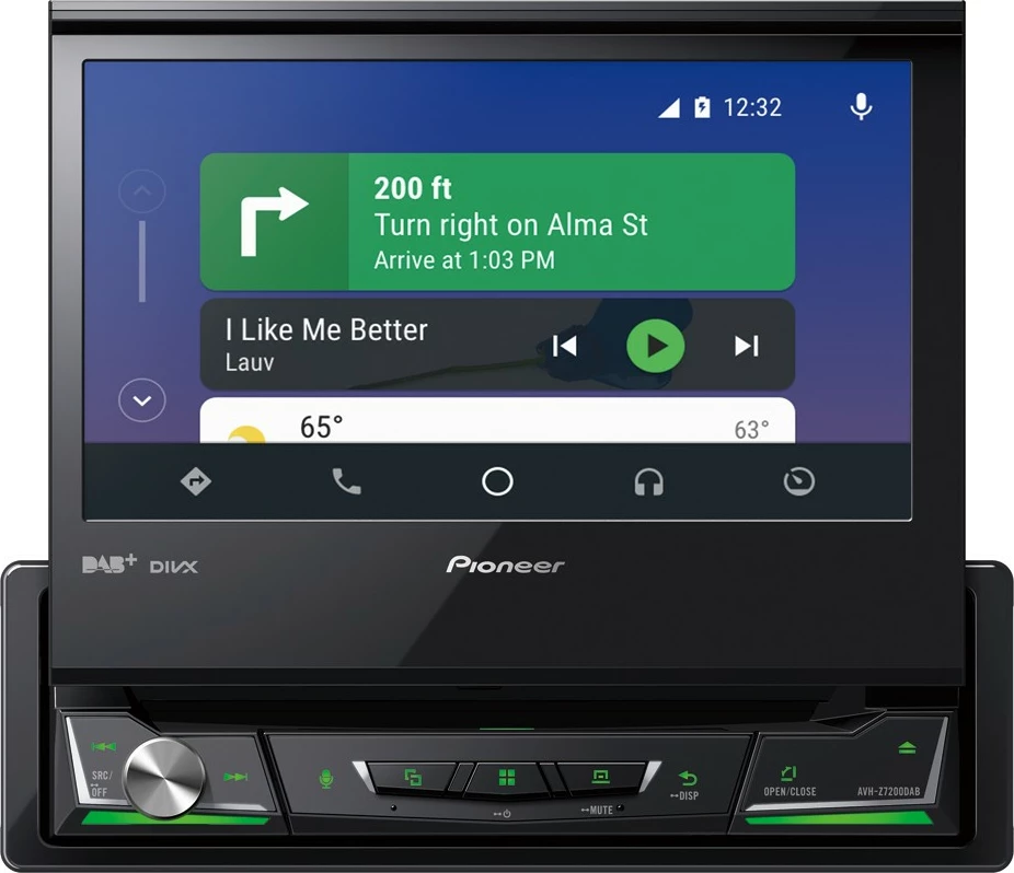 Multimedija za avto Pioneer AVH-Z7200DAB, zaslon na dotik, DAB+, Bluetooth, črn