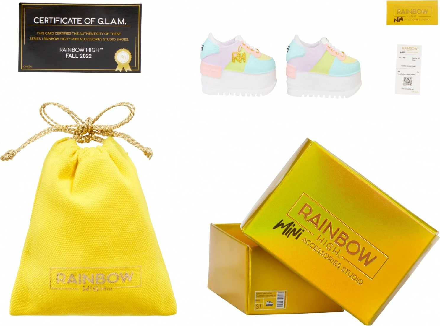 Set čevljev za punčke, Rainbow High MGA, 27 kosov, večbarvno