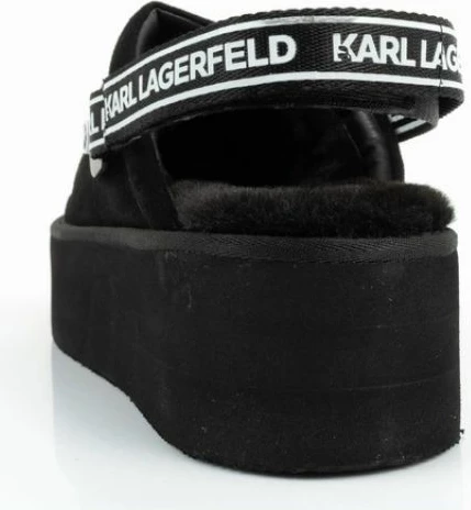 Platformne škornji za ženske Karl Lagerfeld, črni