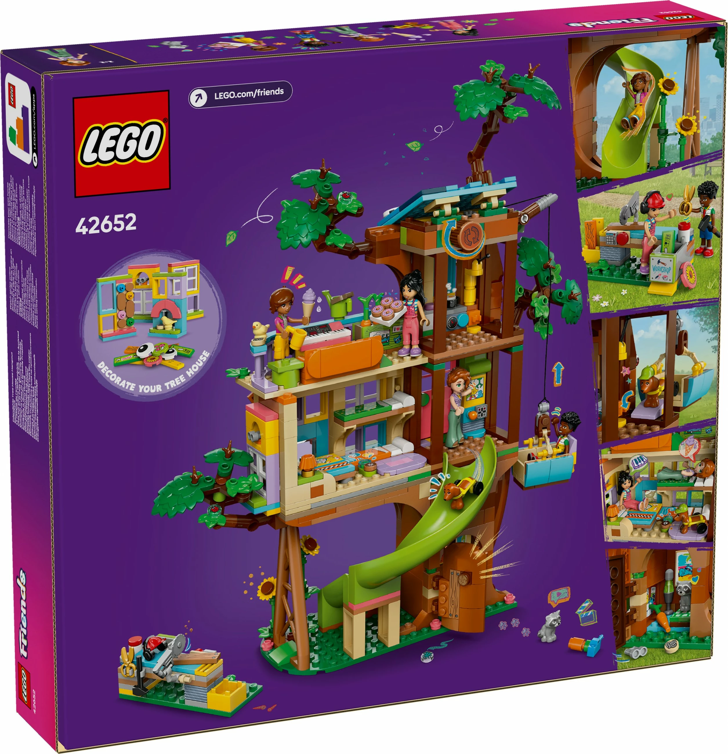 Hiša na drevesu LEGO Friends 42652, 701 del, večbarvno
