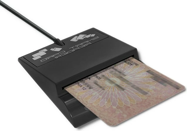 Čitalec čip kartic Qoltec SCR-0636, USB Type C, črn