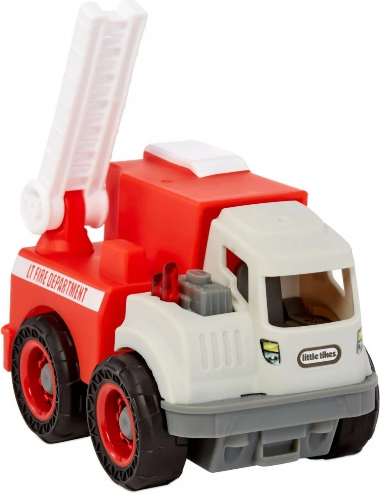 Igrača gasilski tovornjak Little Tikes Dirt Digger Minis, plastika, rdeč/bel/siv
