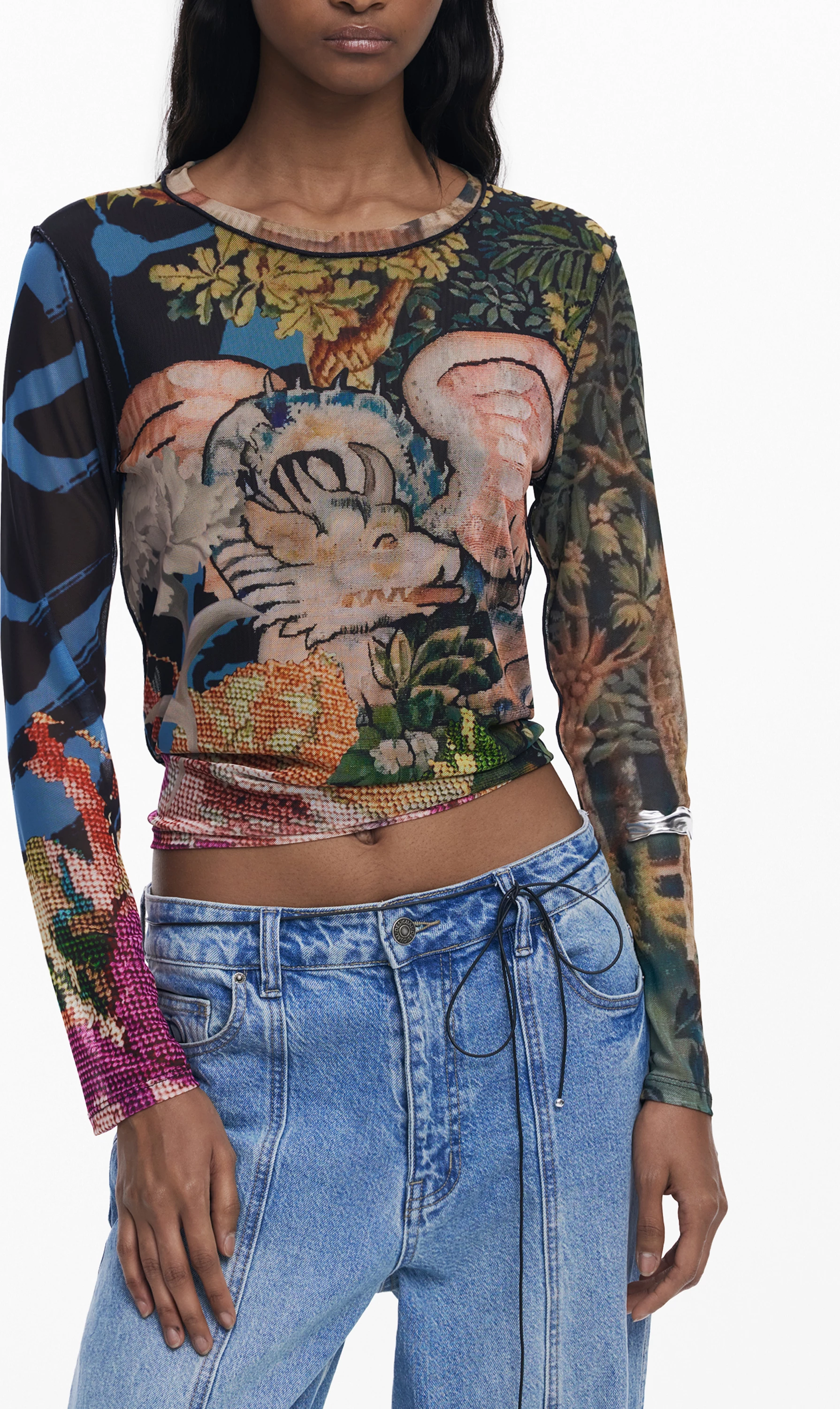 Majica za ženske DESIGUAL, črna