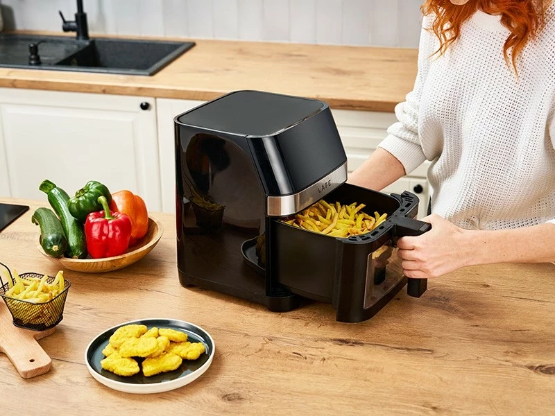 Friteza brez olja Lafe MasterFry, 5 L, 1500 W, črna