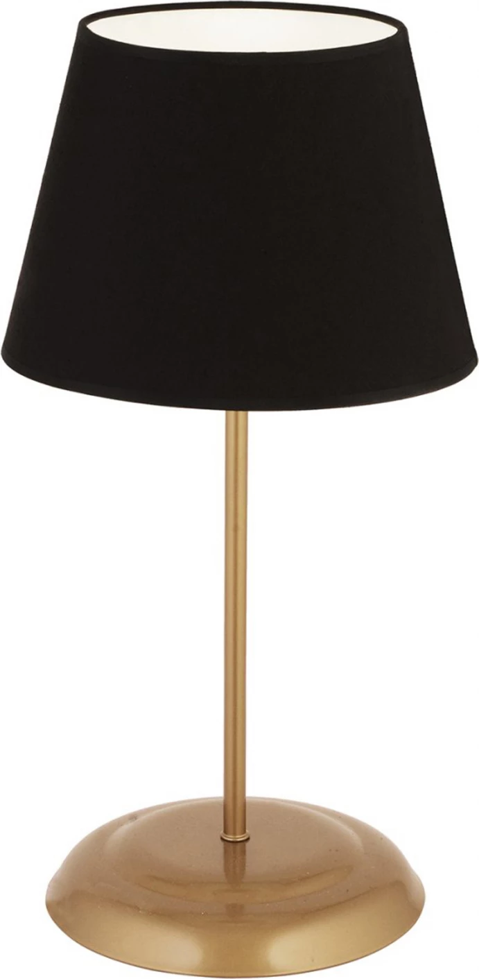 Kovinska namizna svetilka v zlati barvi s črnim senčnikom FH7569.02 25x50 cm