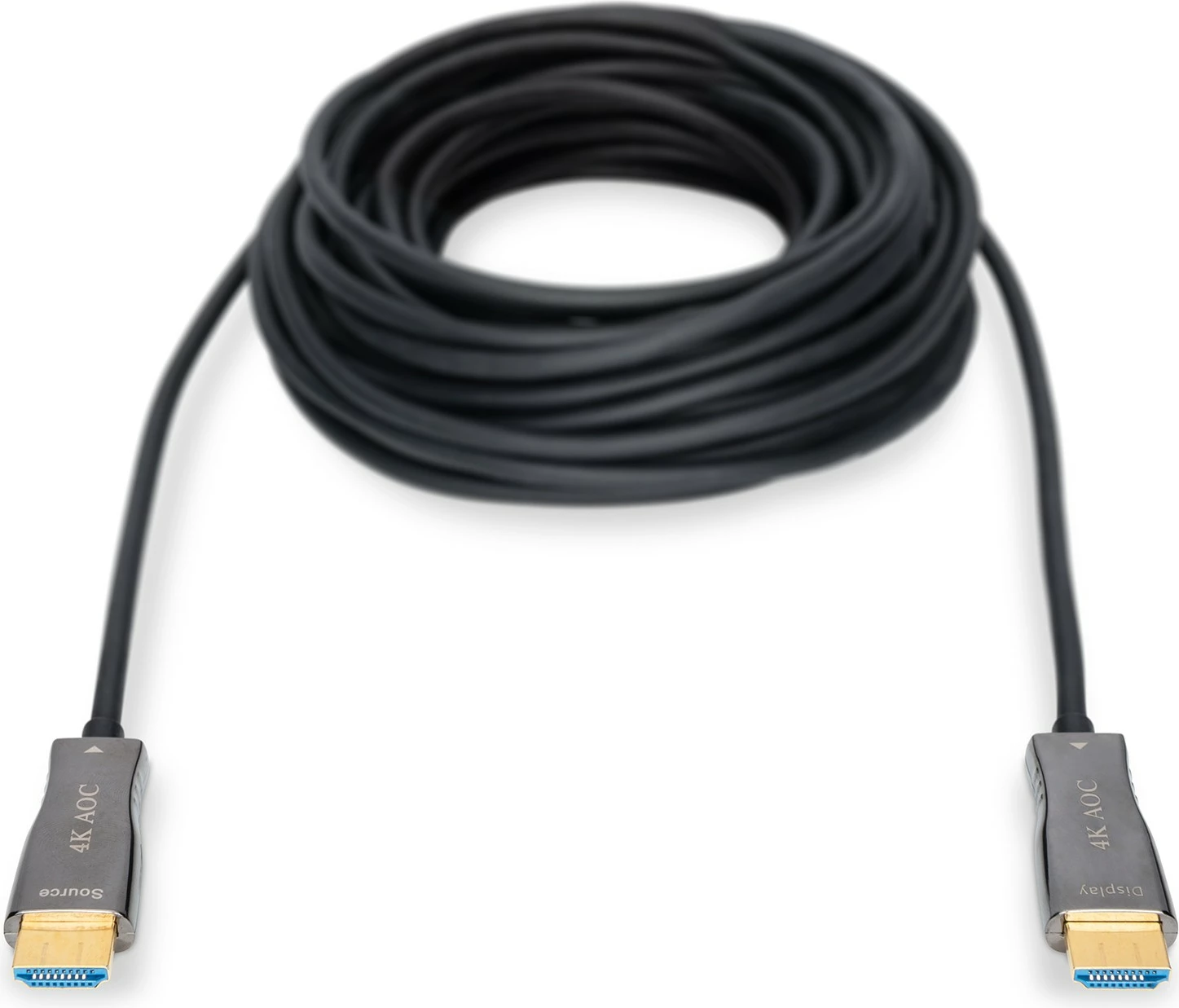 Hibridni optični HDMI kabel Digitus AOC, 20 m, UHD 4K, črn