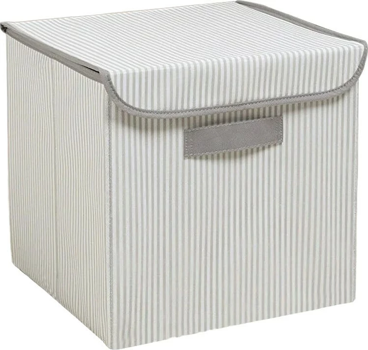 Škatla za organizacijo, material z volnenim občutkom, siva, Aberto Design YLC420, 30x30x30 cm