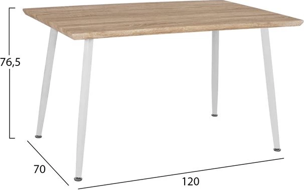 Set jedilne mize 5 kosov FH10349.02 miza 120x70x76,5 cm in stoli Twist